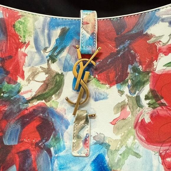 Yves Saint Laurent Floral Multicolor Shoulder Bag - Picture 3 of 13